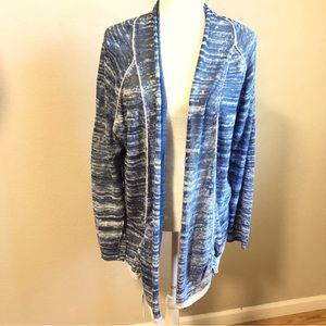 Nic + Zoe linen blend ruched cardigan
